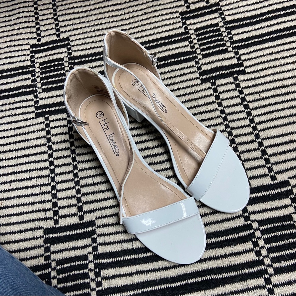 White small heels